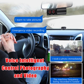 1080P FHD Mini Automobilių DVR Kamera Transporto priemonės Dashcam, vaizdo Kameros Skaitmeninė Vaizdo Vairavimo Diktofonas Belaidės Ausinės TWS 