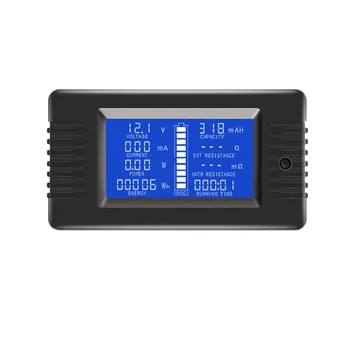 DC Voltmeter Ammeter LCD Ekranas Skaitmeninis Wattmeter Multimetras Testeris, Matuoklis Monitorius (su 100A Šuntas)