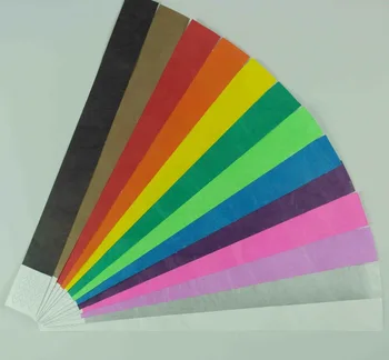 1000pcs su vienos spalvos logotipo spausdinimo užsakymą atveju apyrankės, pasirinktinis popieriaus rankogaliai, custom tyvek rankogaliai