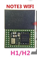 Wifi modulis chip apačioje su ic H1/H2 