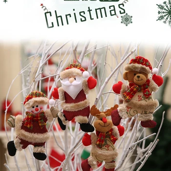 Kalėdinis namų dekoras kabantys papuošalai lėlės kalėdų eglutės papuošalus Naujųjų metų kabinti papuošalų enfeites de natal vaikų žaislas