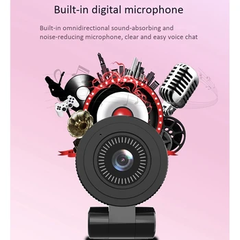 4K Kamera su automatinio Fokusavimo funkcija, Built-in Mikrofono Naktinio Matymo Funkcija, 