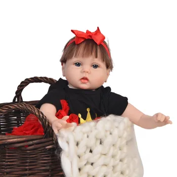 22inch Silikono Atgimsta Mergina, Kūdikių Lėlės, Žaislai Realus Naujagimių 55cm stilingas menina Puikus Gimtadienio Dovana Dabartinės Kalėdos lėlės, žaislai