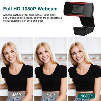 Kamera HD 1080P Web Kamera su Mikrofonu PC Nešiojamas Vaizdo skambučius, Konferencijų QJY99
