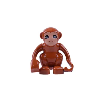 Gyvūnų Modelio Duomenys didelis Pastatas Blokas Nustato Arklių Dramblys, beždžionė vaikams mokomieji žaislai vaikams Dovanų Brinquedos