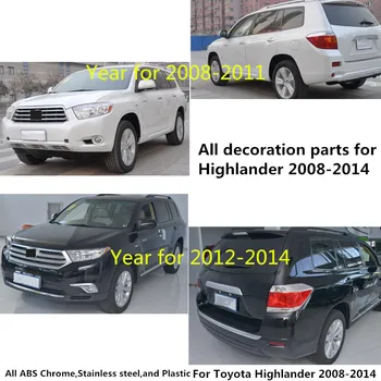 Automobilinio Plastiko Anti Rust Vandens Įrodymas Durų Lock Sagtis, Raktai Padengti Toyota Highlander 2008 2009 2010 2011 2012 2013
