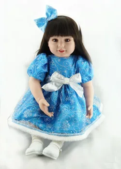 NPK Tauriųjų princesė 56cm silikono reborn baby girl lėlės bebe atgimsta didmeninė naujagimiui žaislai vaikams xams Dovana bonecas bjd