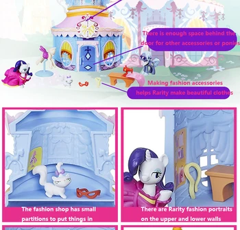 Hasbro My Little Pony Princess Retenybė Mados Parduotuvė Žaislas Tiktų Plastikiniai Veiksmų Skaičius, Ponis Lėlės, Žaislai Vaikams Mergina Kalėdų Dovanos