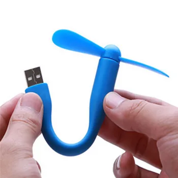 Naujas 1pc Praktinių USB Ventiliatorius, Lanksčios Nešiojamos Mini Ventiliatorius Xiaomi Power Bank & Sąsiuvinis & Kompiuterių Vasaros Įtaisą Dropshipping