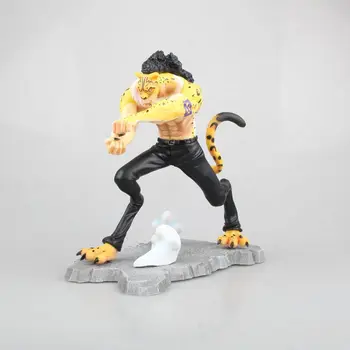 Anime One Piece Rob Lucci Leopard Ver PVC Veiksmų Skaičius, Kolekcionuojamos lėlės Modelio žaislas 22cm