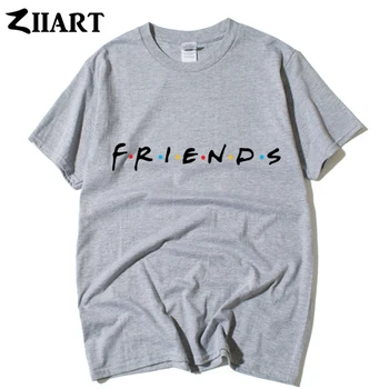 Draugų tv laidos logotipas raidžių alfabetą pora drabužių vyras berniukai vyras o-kaklo, trumpas rankovėmis marškinėliai