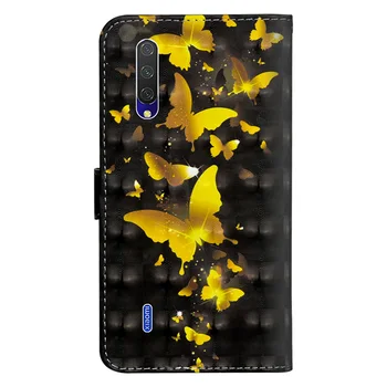 Drugelis Odos Flip Case For Xiaomi MI A3 Lite Piniginės Padengti Xiaomi MI A3 Pro A2 lite A1 Mobiliųjų Telefonų Knyga