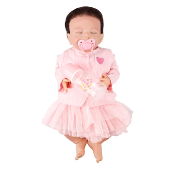 Karšto Pardavimo 22inch Visą Silikono Minkštas Kūno Mergaitė Berniukas Reborn Baby Doll Žaislas Kaip Gyvas Princess Gimtadienio Dovana Mados Pateikti