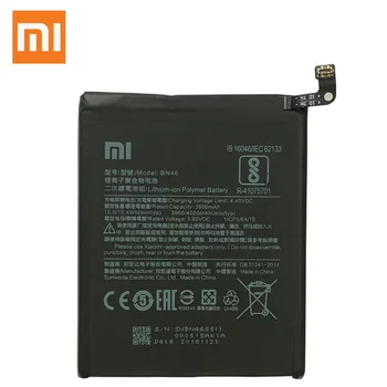 Xiao Mi Originalios Telefonų Baterijos BN46 už Xiaomi Redmi 6 Pastaba 3900mAh Pakeitimo Baterijas Nemokamai Įrankiai
