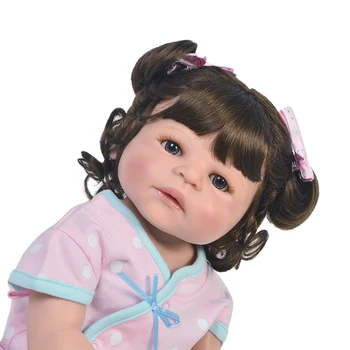 Bebes atgimsta 55cm Full vinilo Silikono Atgimsta Mergina, Kūdikių Lėlės, Žaislai Tikroviška vaikiška Lėlė princesė BJD Vaiko Gimtadienio dovana žaislai