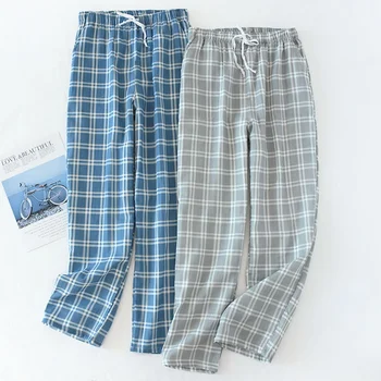2021 Mados vyriškos Kelnės Skara Megzti Miego Pants Mens Pižama Kelnės Nuosėdos Sleepwear Pajama Vyrų Pijama Hombre