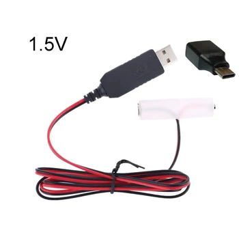 LR6 AA Baterijos Eliminator USB arba C Tipo Maitinimo Gali Pakeisti 1-4pcs AA Baterijos Kalėdų LED Šviesos Radijo Žaislas