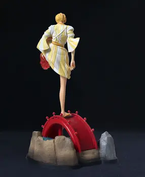 30cm Anime išsiaiškinti Vieną Gabalas Vinsmoke Sanji Pav Kimono Ver. PVC Veiksmų Skaičius, Žaislų Kolekcijos Lėlės Modelio Dovana