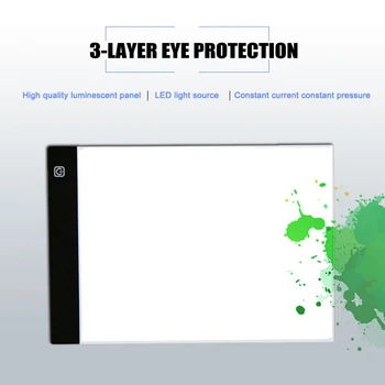 Nešiojamas Skaitmeninis Piešimas Tablet LED Šviesos Lauke Sekimo Kopijuoti Valdybos Dažymo Rašyti Grafinis _WK