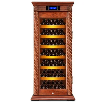 FK-370W vyno aušintuvas medžio masyvo termostatiniai vyno šaldytuvas namuose modernus minimalistinio šaldytuvas kambarį vyno šaldytuvas