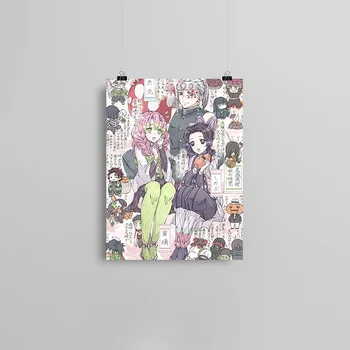 Tengen Mitsuri Shinobu Kimetsu nr. Yaiba Drobės plakatas, Tapyba sienos Meno dekoro Gyvenimo kambario, Miegamasis, Studijų Namų Puošybai Spausdina