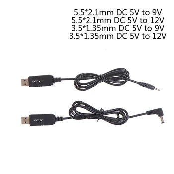USB Galia Padidinti Linija DC 5V DC 9V / 12V Žingsnis IKI Modulis USB Keitiklis Adapterio Kabelis 3.5*1.35 mm 5.5*2.1 mm Plug
