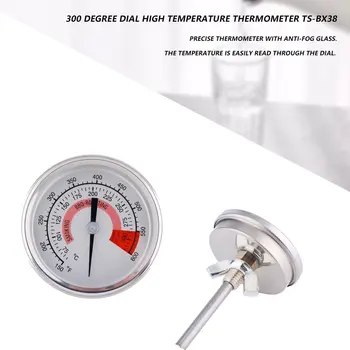 300 Laipsnių Termometras GRILIS Rūkalius Grotelės, Nerūdijančio Plieno, Termometrai, Temperatūros Indikatorius Kepsnių Termometras