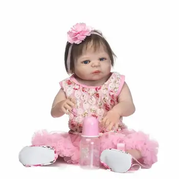 56cm turistų baby doll dovana žaislas minkšto vinilinio silikono lėlės reborn kūdikių mergaitės, vonios žaislai, vandeniui atsparus, viso kūno Kalėdų princesė