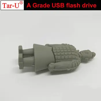 Naujausias Terakotos Karių USB flash drive 64GB carton flash pen ratai