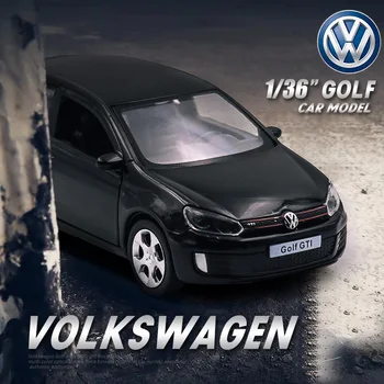 1/36 VW Volkswagen Golf GTI Metalo Transporto priemonės Diecast Traukti Atgal, Automobilių Prekės Modelis Žaislai Suaugusiems Kolekcija 