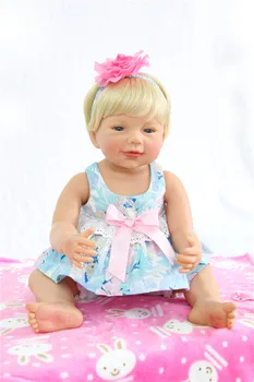 Populiarus 55cm Full Body Silikono Reborn Baby Lėlės, Žaislai, Naujagimių Mergina Baby Doll Kalėdų Dovana Gimtadienio Dovana Maudytis, Žaislų Mergaitėms Brinq