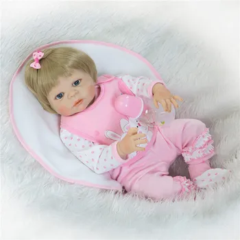 55cm Full Silikono Reborn Baby Doll Žaislas Naujagimių Mergina Kūdikių Lėlės Puikus Gimtadienio Dovana Mados Žaisti Namuose Maudytis Žaislas Mergina Brinqued