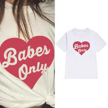 Sugarbaby Babes Tik Mados T-shirt 90s estetinės t shirts Estetinį Aprangos Moterų Mados Tees Grunge marškinėliai Babe Viršūnės