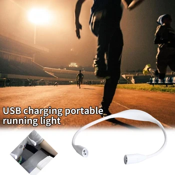 Pėsčiųjų Reguliuojamas Ryškumas USB Įkrovimo Kempingas Nešiojamų Lankstaus Kaklo Šviesos diodų (Led) Rankas Nemokamai Itin Šviesus vidaus Patalpų ir Lauko