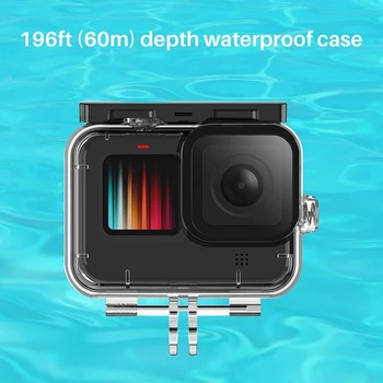 Ulanzi G9-7 60M Vandeniui Korpusas Silicio Atveju GoPro Hero 9 Veiksmo Kameros Apsauginį kiautą Kamera Atveju gopro Priedai