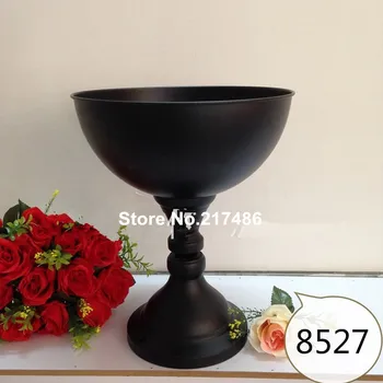 Aukštas juoda vestuvių stalo centerpieces gėlių vaza geležies menas kelių led gėlių turėtojas vestuvių rekvizitai B2558