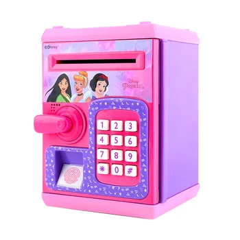 Disney princesė pirštų Atspaudų Elektroninių Bankų Mini Sutaupyti Pinigų Monetos Banko Langelį Puiki Dovana Žaislas Vaikams, Vaikų apsauga Slaptažodžiu žaislas