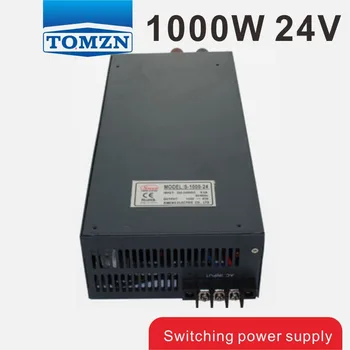 1000W 24V 42A 110V įvesties Vieno Išėjimo impulsinis maitinimo šaltinis LED šviesos Juostelės AC DC