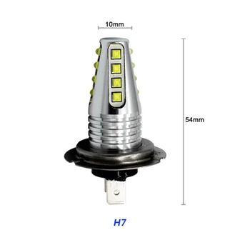 2X H7 80W cree chip Didelės Galios Automobilių LED Šviesos Auto Rūko Automobilio Variklio Sunkvežimių Canbus DRL Dienos veikia šviesos Vairuotojo lempa Balta 12V 24V