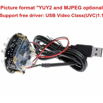 1MP 720P hd IR Iškirpti ir infraraudonųjų SPINDULIŲ LED USB mini Kamera CMOS 