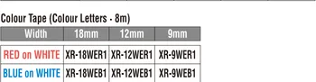 10vnt Aukštos kokybės suderinama XR-24SR1 24mm Black Silver etiketės juostos EZ serijos label maker