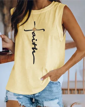 Prekės Grynos Medvilnės T Shirts Moterų Berankovis Plius Dydis Vasaros Mados Viršūnes Streetwear Raidėmis Atspausdintas T-shirt Camisas Mujer