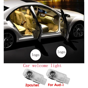 Automobilių reikmenys dekoratyvinis automobilio salono apšvietimas, tinka Audi A4 A6 A7 A8 Q3 Q5 Q7 projekcija LED durų apšvietimas šviesos sveiki!