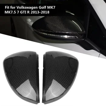 1 Pora Anglies Pluošto galinio vaizdo Veidrodžio Korpuso Dangtelis Golf MK7 MK7.5 Golfo 7 GTI Golfo R 2013 2016 2017 2018