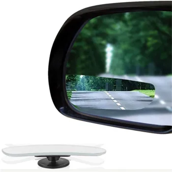 2vnt 360 Laipsnių Reguliuojamas Stiklo Frameless Automobilio galinio vaizdo išoriniai Veidrodėliai Atbulinės eigos Plataus Kampo Pagalbiniai Blind Spot Veidrodis