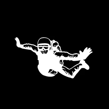 Aliauto Asmenybės Automobilių Lipdukas Super Skydive Parašiutu Ekstremalių Judėjimo Dekoro Siluetas Atspindintis Lipdukas Vinilo,17cm*9cm