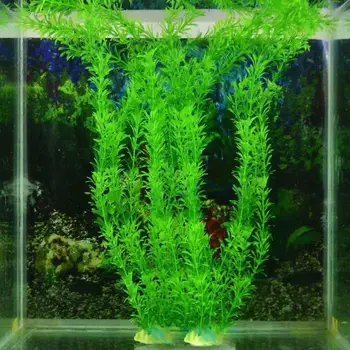 32cm Dirbtinis Povandeninių Augalų Ornamentais Akvariumo Žuvų Bako Apdailos Žalias Vanduo Žolės Kraštovaizdžio Puošmena Priedai