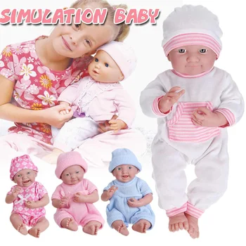 39x18CM Modeliavimas Baby Doll 3D Žaislai Naujokas Mama Praktikos Lėlės Žaisti Namuose Vaikams Žaislas Lėlės Gimtadienio proga Christma Dovanos