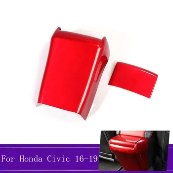 Raudonas Automobilis Porankiu Saugojimo Apdaila Sėdynės Galinis Atgal, Aukštyn, Oro Kondicionavimo Angos Ventiliacijos Automobilio Aksesuaras Honda Civic 2016 2017 2018 201