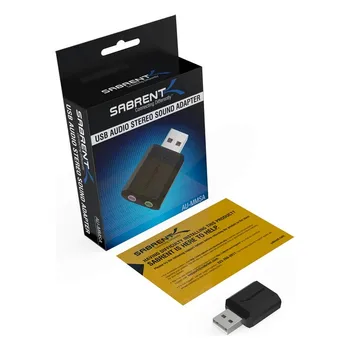 USB Adapteris Sabrent AU-MMSA stereo (Restauruotas A+)